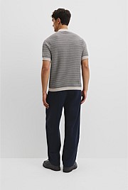Australian Cotton Textured Knit Polo