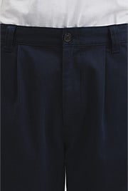 Pleated Wide Leg Chino