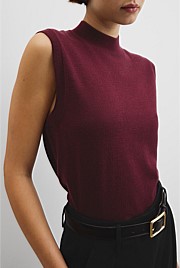 Merino Mock Neck Knit