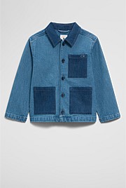 Patch Detail Denim Jacket