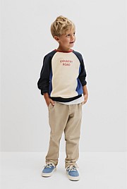 Spliced Logo Oversized Sweat