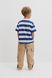Oversized Stripe Short Sleeve T-Shirt