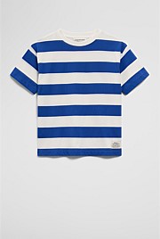 Oversized Stripe Short Sleeve T-Shirt