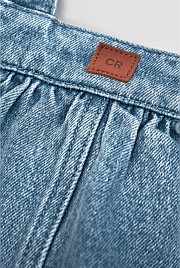 Scallop Denim Pinafore