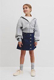 Teen Australian Cotton Cropped Zip Through Jacket`