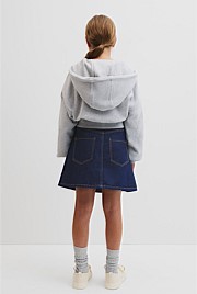 Teen Australian Cotton Cropped Zip Through Jacket`