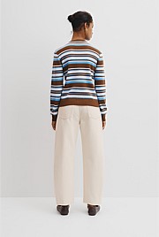 Stripe Knit Cardigan