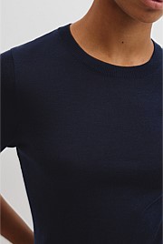 Short Sleeve Knit Tee