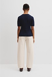 Short Sleeve Knit Tee
