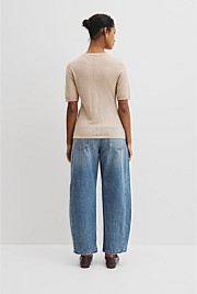 Short Sleeve Knit Tee