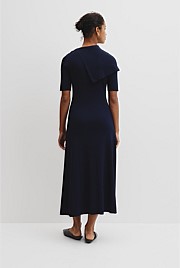 Trim Detail Knit Dress