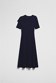Trim Detail Knit Dress