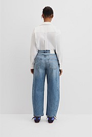 High Rise Barrel Jean