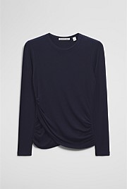 Jersey Wrap Top