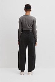 High Rise Barrel Jean