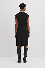 Twist Crepe Skirt
