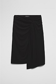 Twist Crepe Skirt