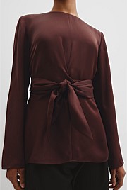 Twist Long Sleeve Blouse