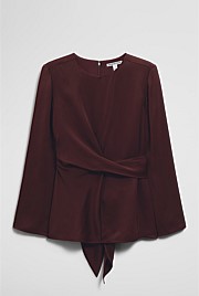 Twist Long Sleeve Blouse