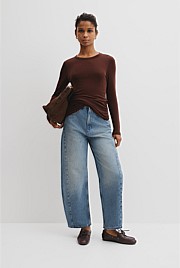 Jersey Wrap Top