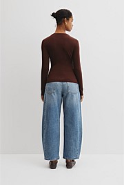 Jersey Wrap Top
