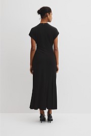 Drape Neck Dress