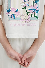 Teen Australian Cotton Short Sleeve Boxy Print T-Shirt