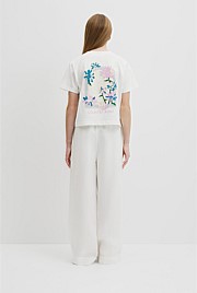 Teen Australian Cotton Short Sleeve Boxy Print T-Shirt