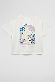Teen Australian Cotton Short Sleeve Boxy Print T-Shirt