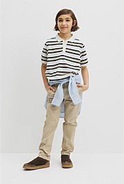 Teen Australian Cotton Stripe Polo