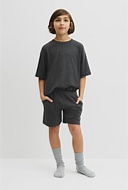 Teen Organically Grown Cotton Blend Short Sleeve Relaxed Pyjama Set
