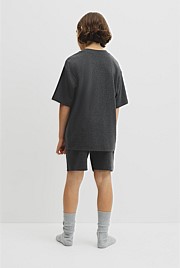 Teen Organically Grown Cotton Blend Short Sleeve Relaxed Pyjama Set