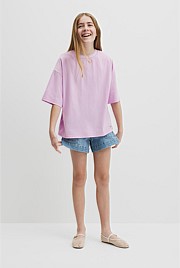 Teen Australian Cotton Short Sleeve Oversized T-Shirt