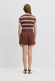 Teen Australian Cotton Blend Short Sleeve Rib T-Shirt