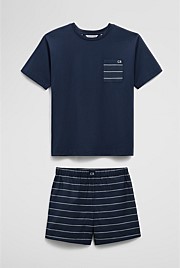 Teen Australian Cotton Short Sleeve Boxer Pyjama Set