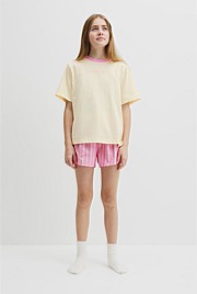 Teen Australian Cotton Short Sleeve Stripe Sleep Set