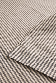 Brae Australian Cotton Stripe Queen Flat Sheet