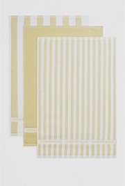 CR Stripe Australian Cotton Tea Towel Pack of 3