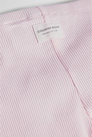 Organically Grown Cotton Blend Solid Rib Legging