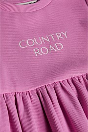 Australian Cotton Blend Short Sleeve Rib Dress
