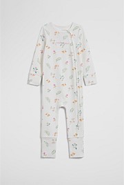 Organically Grown Cotton Blend Pointelle Jumpsuit