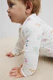 Organically Grown Cotton Blend Pointelle Jumpsuit