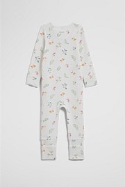 Organically Grown Cotton Blend Pointelle Jumpsuit