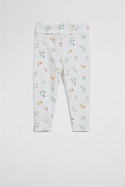Organically Grown Cotton Blend Pointelle Pull On Pant