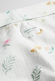 Organically Grown Cotton Blend Pointelle Pull On Pant