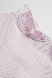Australian Cotton Blend Short Sleeve Stripe Rib T-Shirt