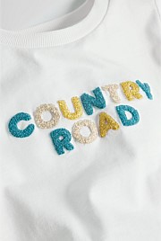 Australian Cotton Short Sleeve Boucle Tee
