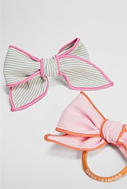 Bow Hair Tie Pack of 2