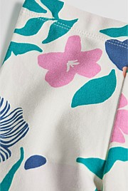 Organically Grown Cotton Blend Printed Legging