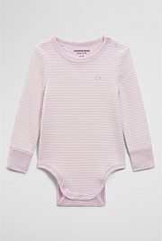 Organically Grown Cotton Long Sleeve Rib Bodysuit